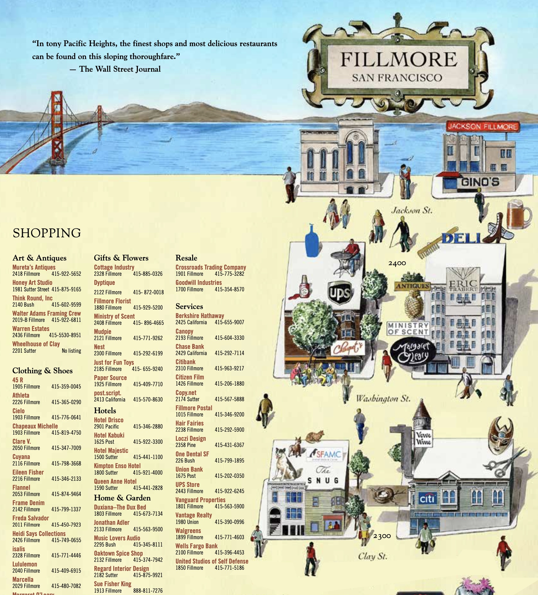 Fillmore Merchant Map
